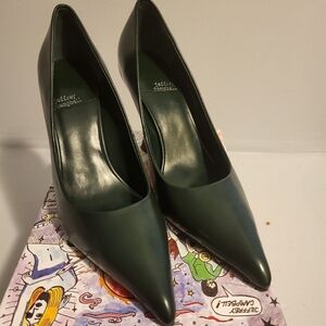 Hunter Green Jeffrey Campbell Wedge Heels